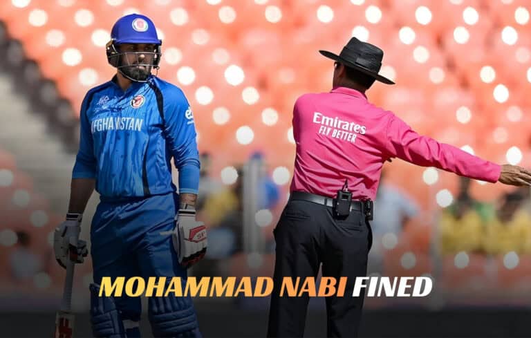 Mohammad Nabi fined