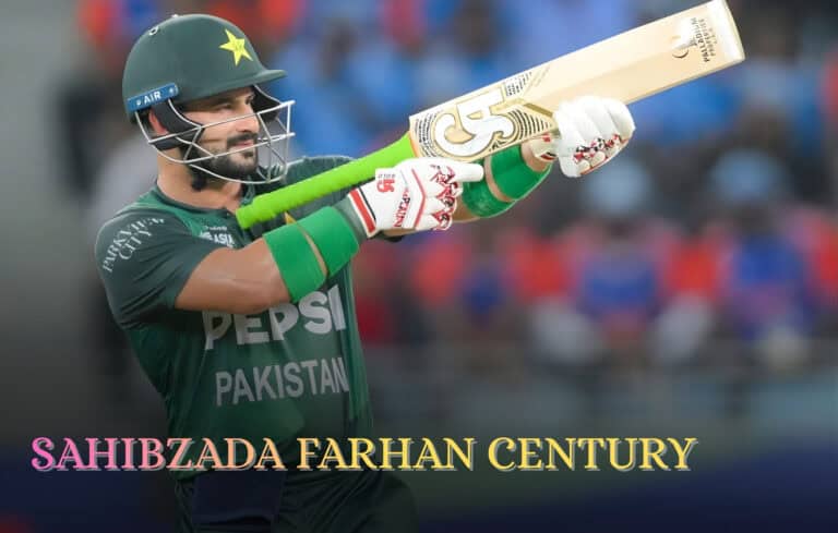 Sahibzada Farhan century