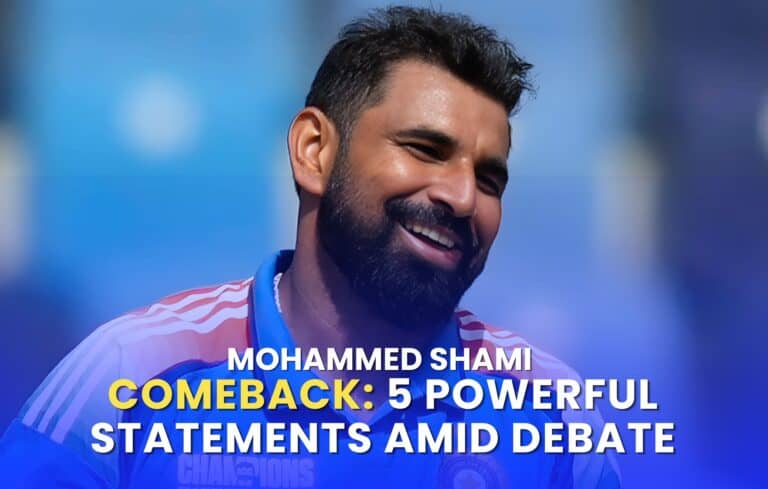 Mohammed Shami comeback