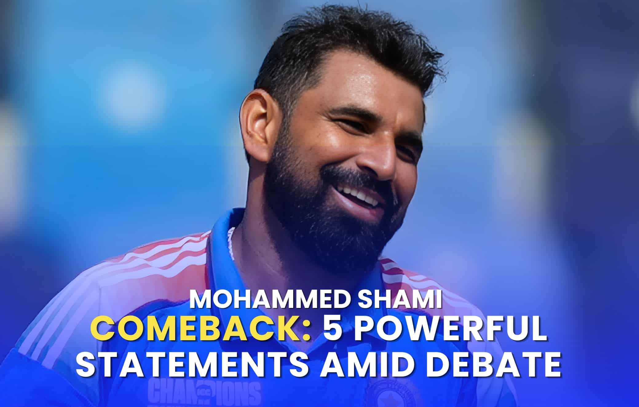 Mohammed Shami comeback