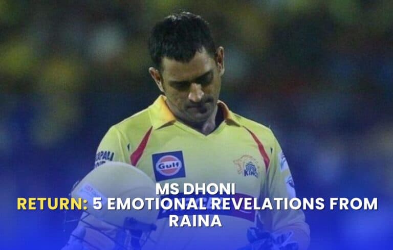 MS Dhoni Return